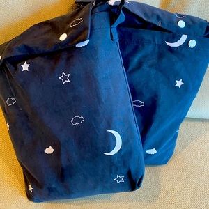 Travel blackout curtains with suction cups—2 pack